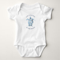 Bodysuits de Bebê Menino com Arte Única de Tartaru