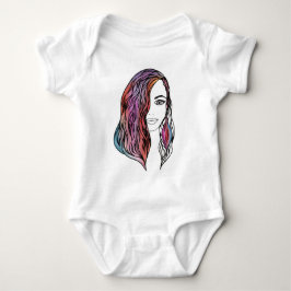 Body Para Bebê Bodysuits fofos com uma imagem