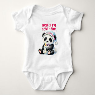 Body Para Bebê Bodytrata de Panda Adorável
