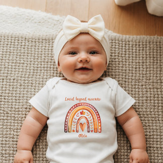 Body Para Bebê Boho Arco-íris Amado Além da Medida Outono Recém-N