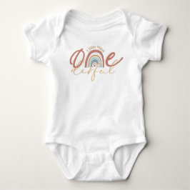 Body Para Bebê Boho Arco-Íris - Pequena Senhorita Onederful