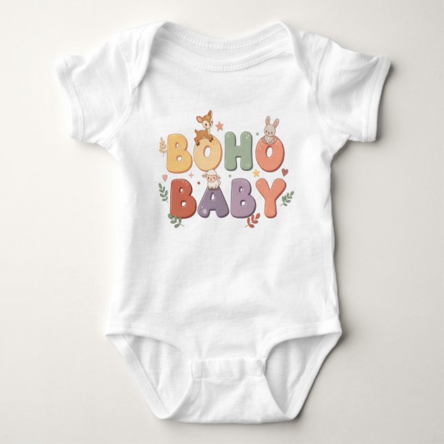 Body Para Bebê Boho Baby Pastel One-Piece (Frente)