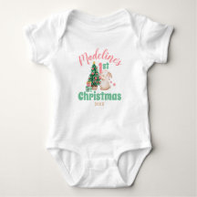 Boho Baby Primeiro Natal com Nome Árvore do Coelho