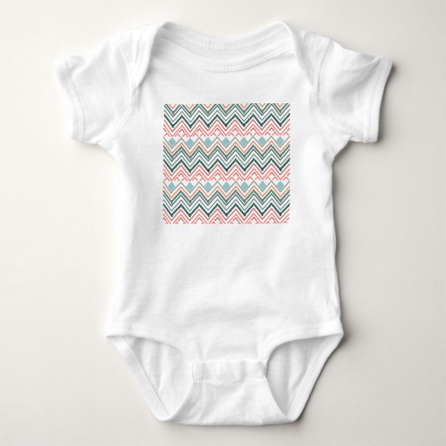 Body Para Bebê Boho Chevron (Frente)