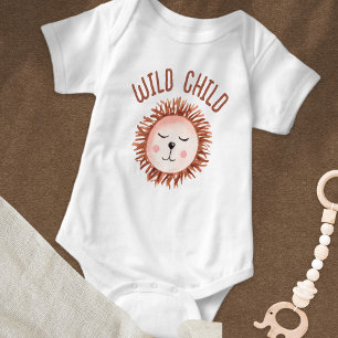 Body Para Bebê Boho Cute Lion Wild Child Baby