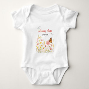 Body Para Bebê Boho Little Wildflower Bebê Bodô