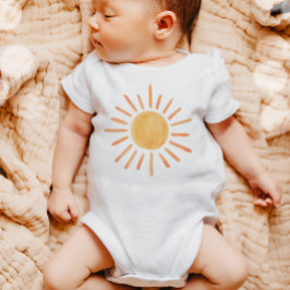 Body Para Bebê Boho Sol 1º Aniversário Primeira Viagem Pequeno Br