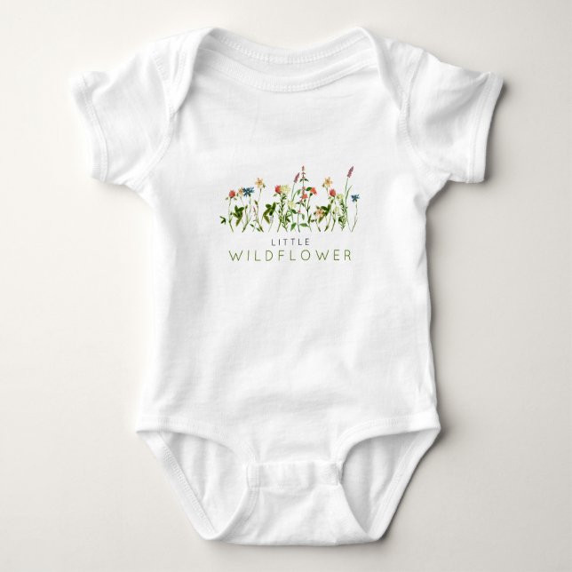Body Para Bebê Boho Wildflower (Frente)