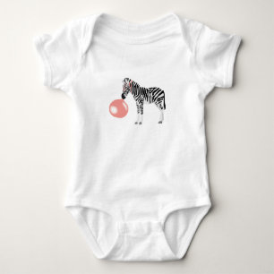 Body Para Bebê Bolha de Bocha de Goma Zebra