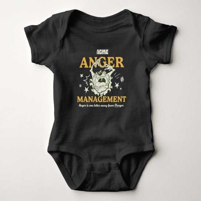 Body Para Bebê BOLSAS DE CARRO™ |TAZ™ ACME Anger Management (Frente)