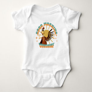 Body Para Bebê Bom dia Sunshine Engraçado Rooster