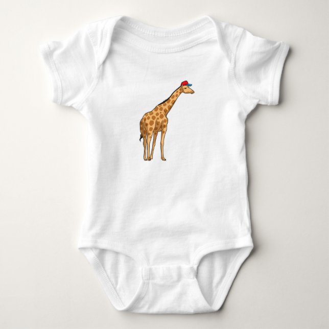 Body Para Bebê Boné Giraffe (Frente)