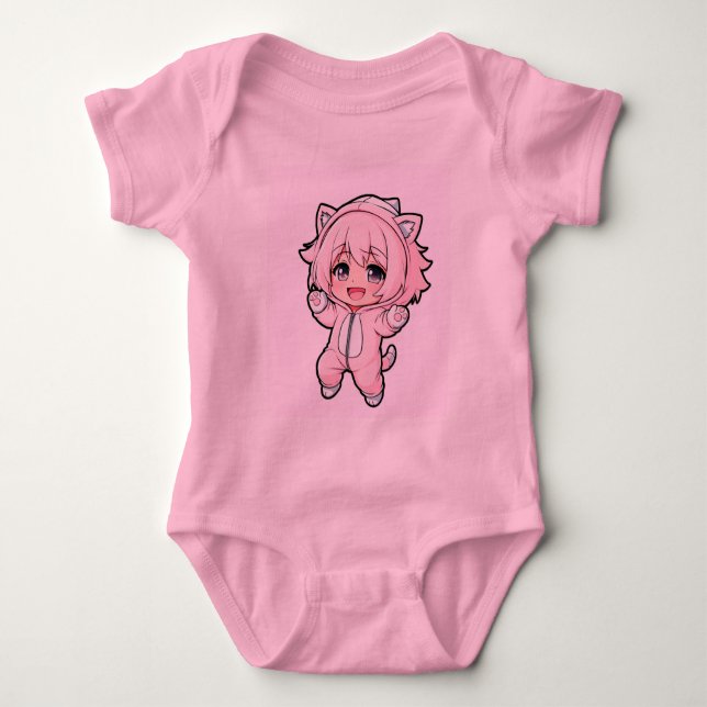 Body Para Bebê Boneca Fofa “Em Criação” Design (Frente)