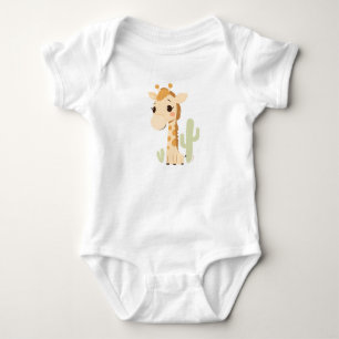 Body Para Bebê Bonita Girafa Baby Jersey Bodycase
