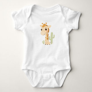 Body Para Bebê Bonita Girafa Baby Jersey Bodycase