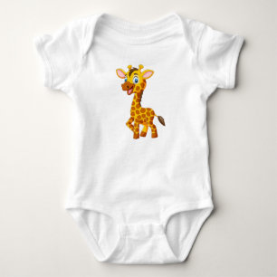 Body Para Bebê Bonita Girafa Sorrindo Cartoon-35280