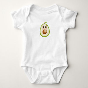 Body Para Bebê Bonita Kawaii Avocado com Olhos Grandes - Água Doc
