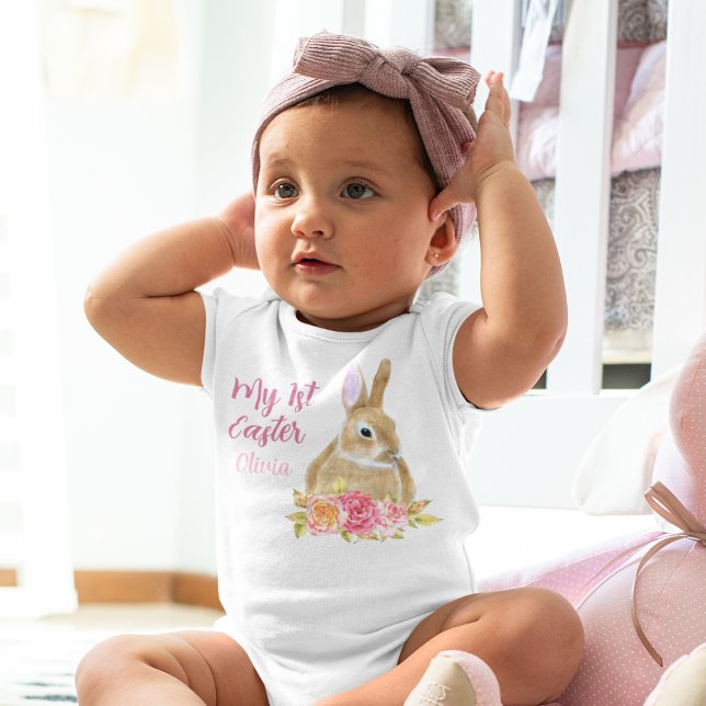Body Para Bebê Bonita Minha Floresta De Coelhinho De Páscoa De 1r (Criador carregado)