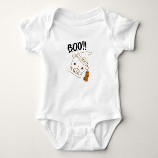Body Para Bebê Bonita roupa de bebê de abóbora - Fantasma e Boo