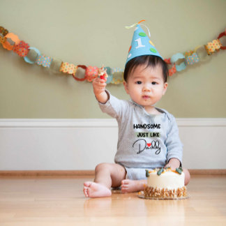 Body Para Bebê Bonitão Igual A Pai De Bebê De Roupa