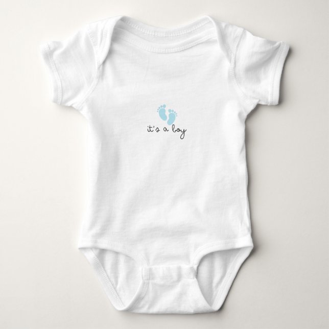 Body Para Bebê Bonitinho Bonito de Roupa com Pegadas (Frente)