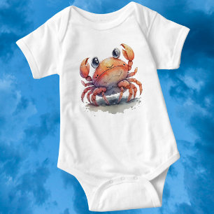 Body Para Bebê Bonitinho De Caranguejo