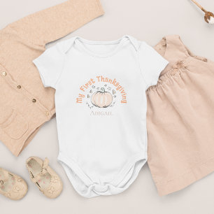 Body Para Bebê Bonitinho, Minha Primeira Ação De Graças
