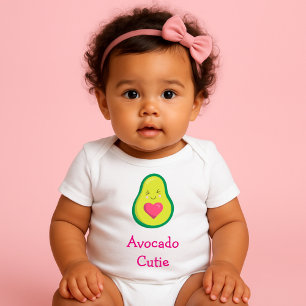 Body Para Bebê Bonito Avocado Cutie