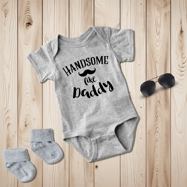 Body Para Bebê Bonito, Bonito, Como Pai De Tipografia (Criador carregado)