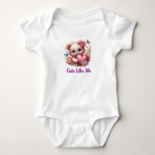 Body Para Bebê Bonito Como Eu Urso Roupa De Bebê