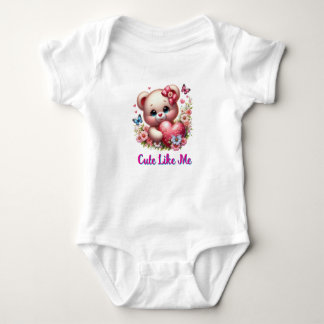 Body Para Bebê Bonito Como Eu Urso Roupa De Bebê