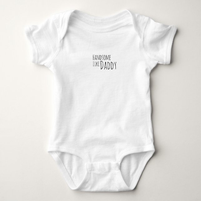Body Para Bebê Bonito como o Papai (Frente)