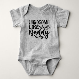 Body Para Bebê Bonito como o papai