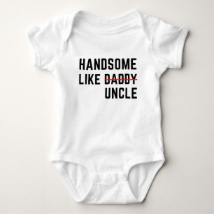 Body Para Bebê Bonito como o Tio Divertido Melhor Tio