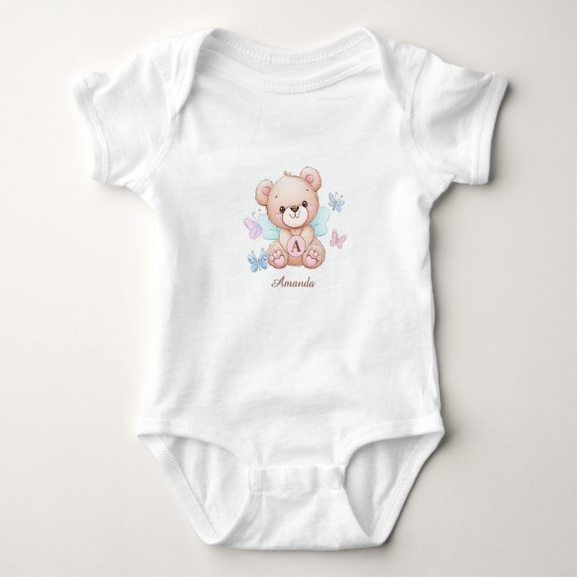 Body Para Bebê Bonito e Personalizado Bebê (Frente)