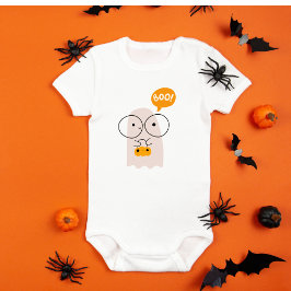 Body Para Bebê Bonito Fantasma do Bebê, Halloween Bebê, Fato de P