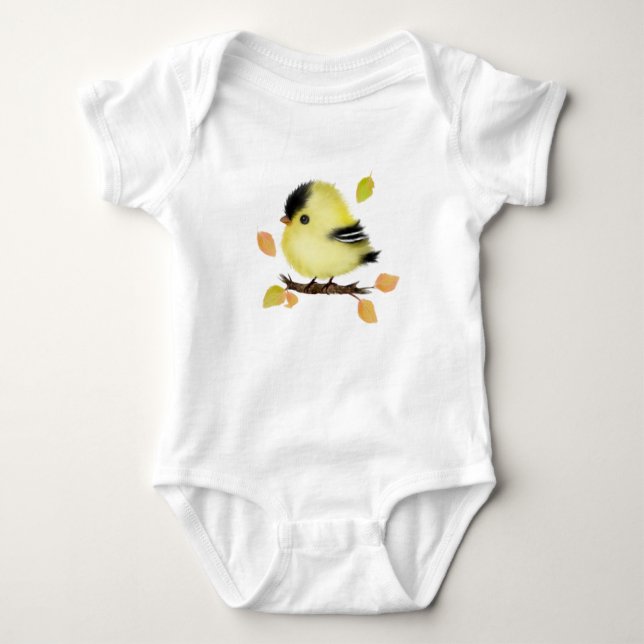 Body Para Bebê Bonito Goldfinch Bebê Bebê (Frente)