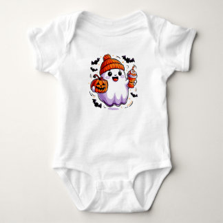 Body Para Bebê Bonito Halloween Fantasma Bebê Bodyfit