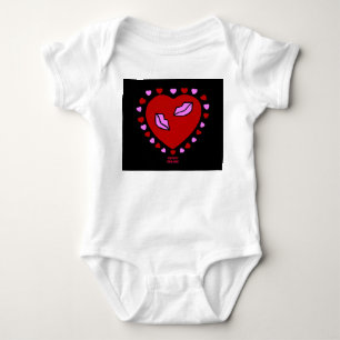 Body Para Bebê Bonito "Heart Kisses Baby Jersey Bodycase"