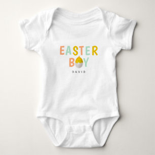 Body Para Bebê Bonito Páscoa Colorido, Criança Personalizada