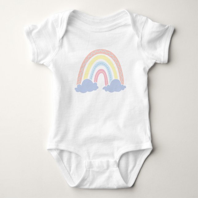 Body Para Bebê Bonito Rainbow Baby Bodyfit (Frente)