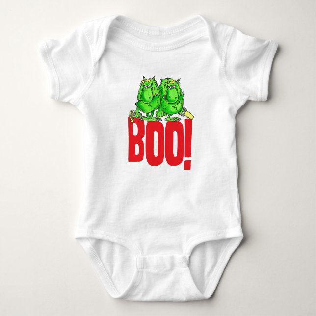 Body Para Bebê Boo (branco) (Frente)