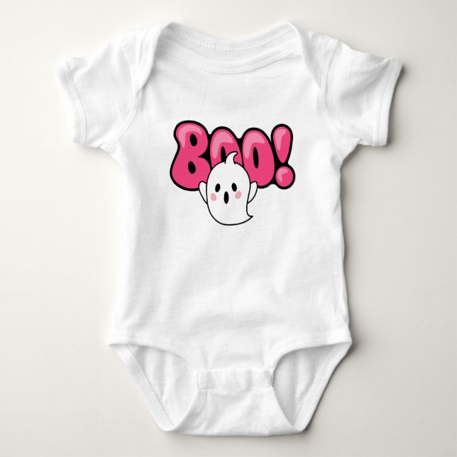 Body Para Bebê Boo Cute Ghost (Frente)