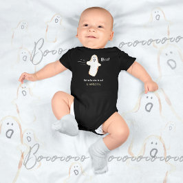 Body Para Bebê 👻 BOO! Ghost Cute Handtração Halloween