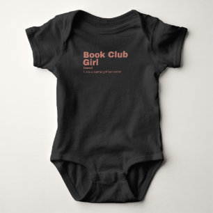 Body Para Bebê Book Club Girl - Clube do Livro