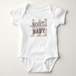 Body Para Bebê Boot Scootin' Baby - Cowboy/Cowgirl Boots