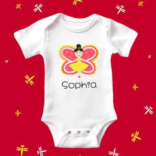 Body Para Bebê Borboleta