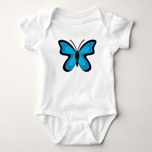 Body Para Bebê Borboleta Azul