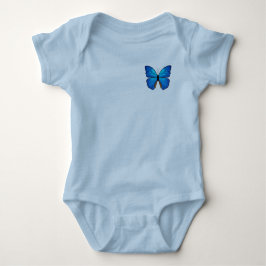 Body Para Bebê Borboleta Azul Morpho