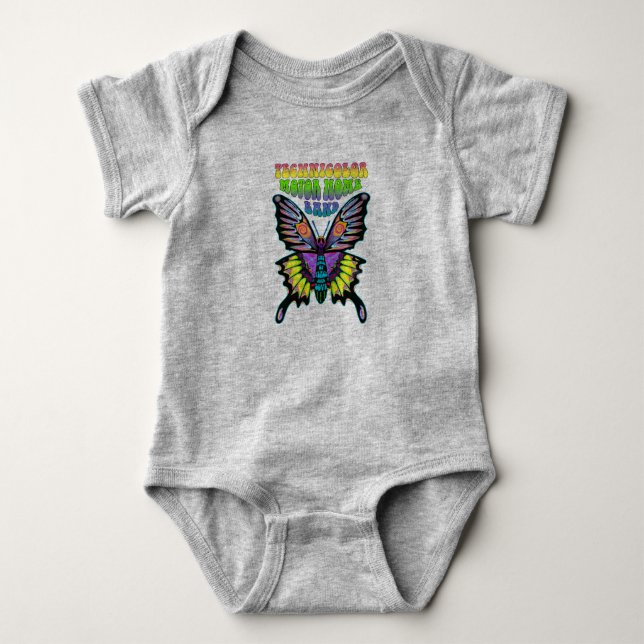 Body Para Bebê Borboleta colorida de Banda TMH (Frente)